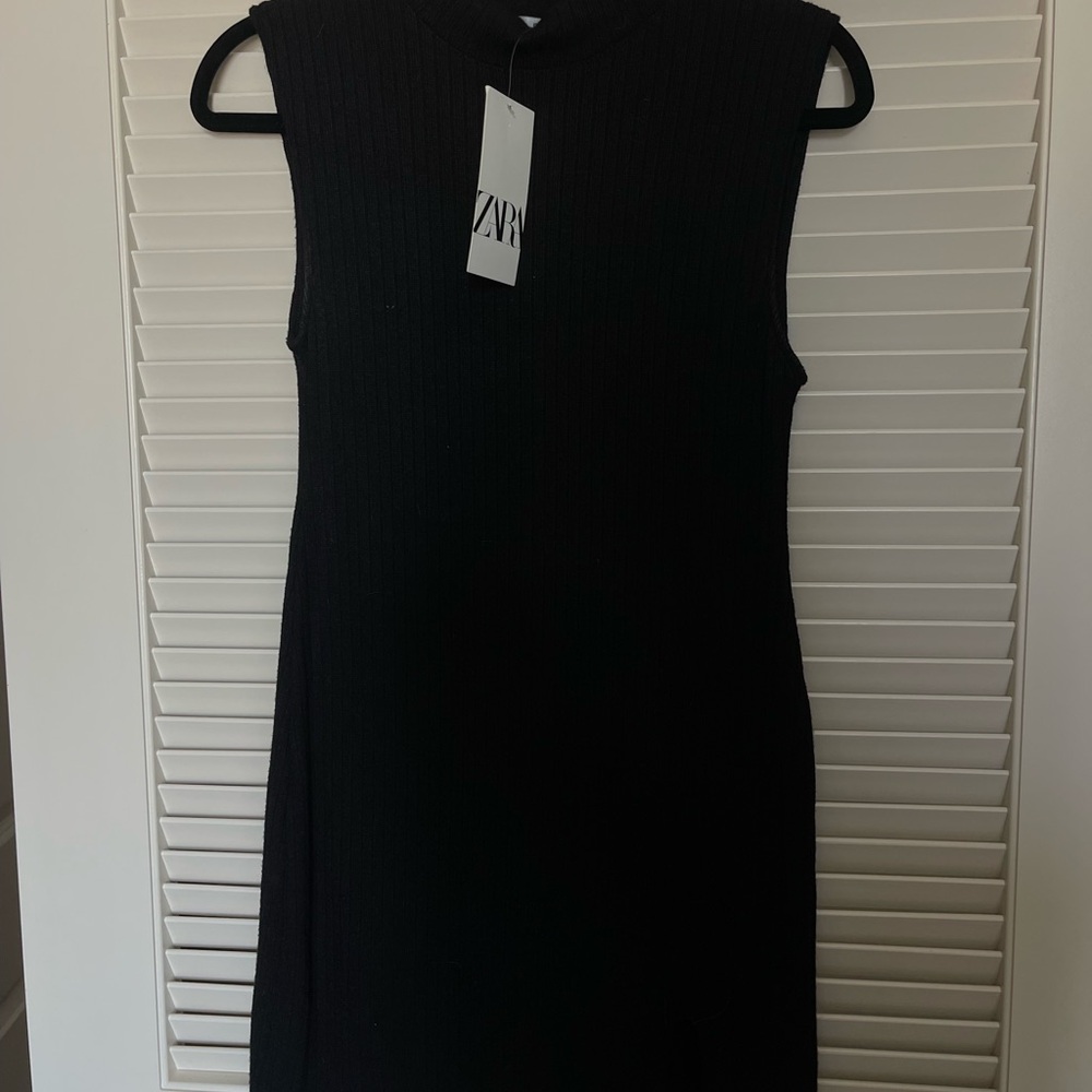 Zara Black Sleeveless Dress